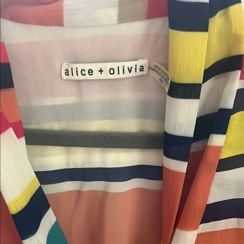 Alice + Olivia Colorful Striped Garment’s - Picture 2 of 5